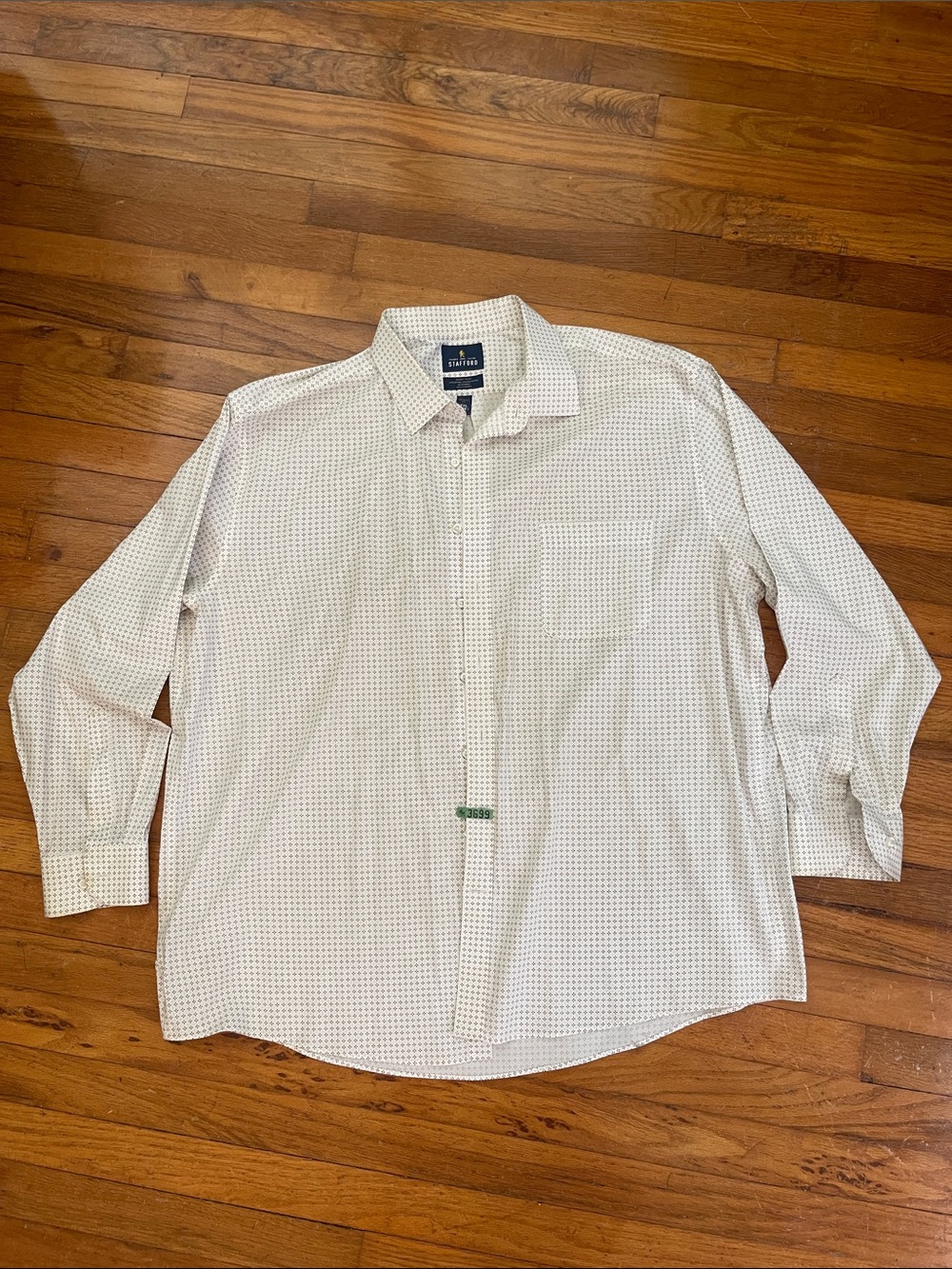 Men’s Micro-Pattern Long-Sleeve Shirt